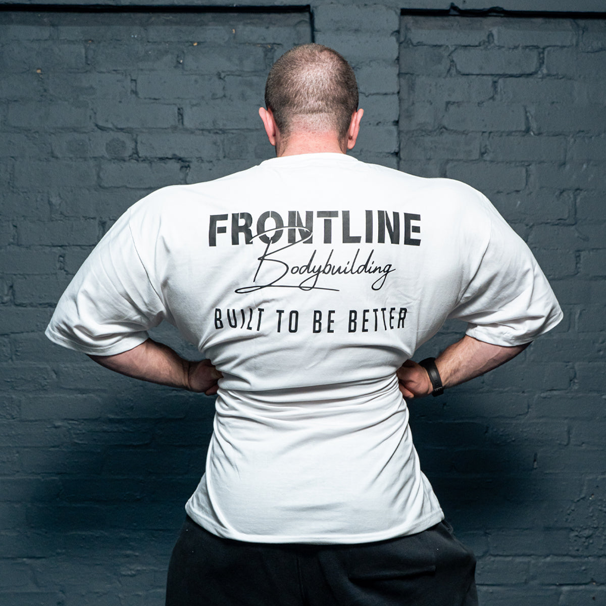 Built to Be Better T-shirt Black on White