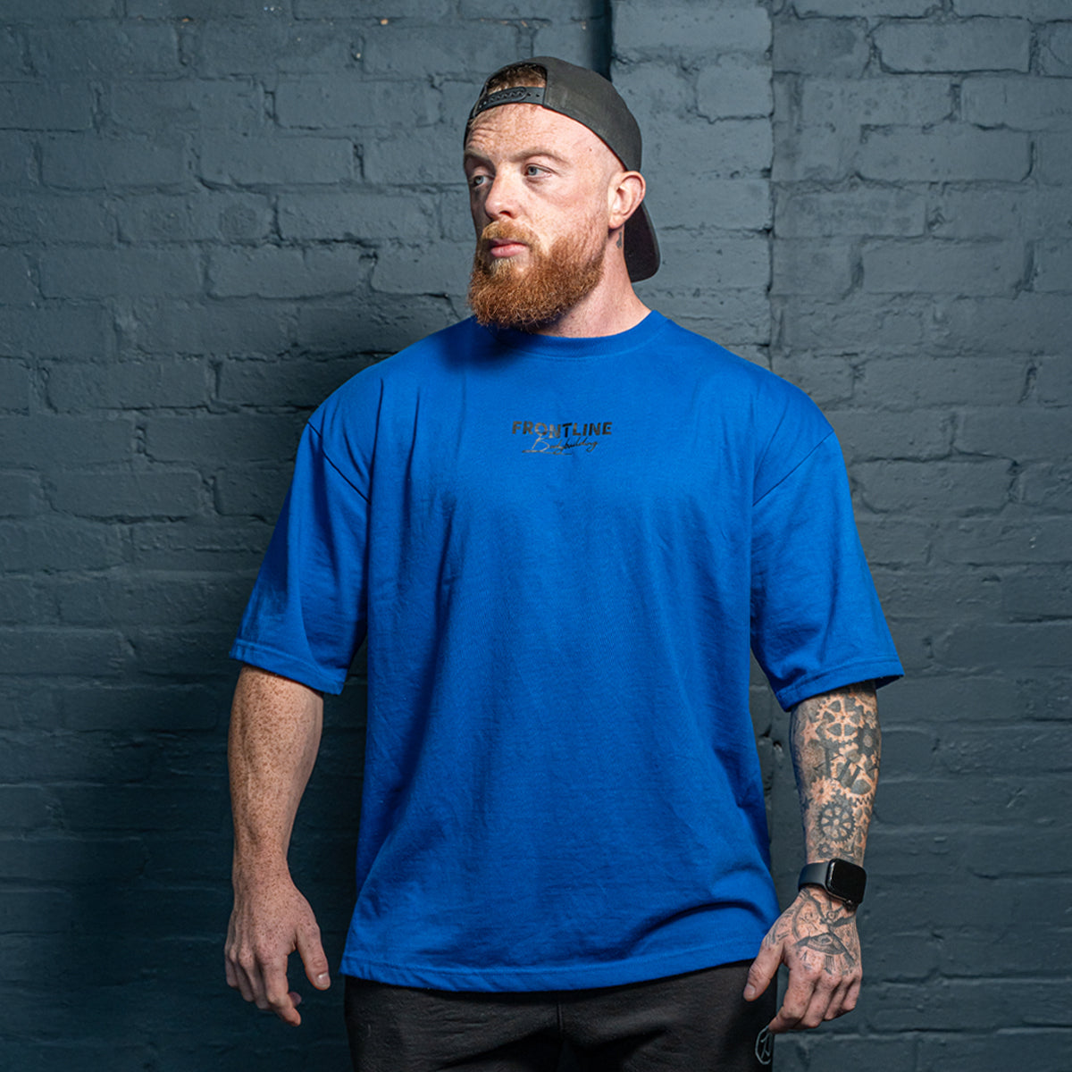 Built to Be Better T-shirt Black on Midnight Blue