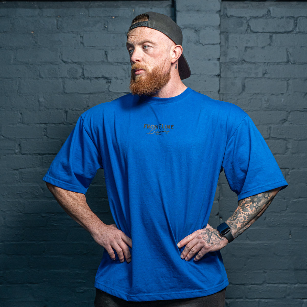 Built to Be Better T-shirt Black on Midnight Blue