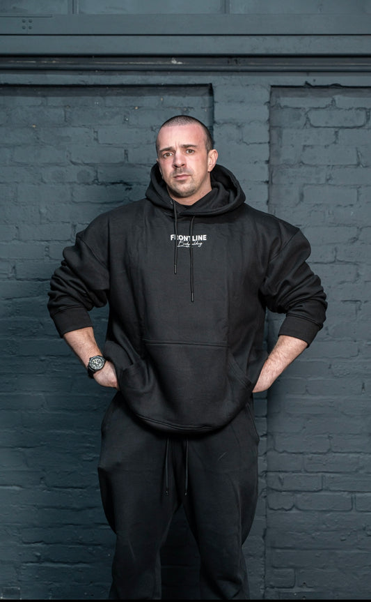 Built To Be Better Hoodie White on Black