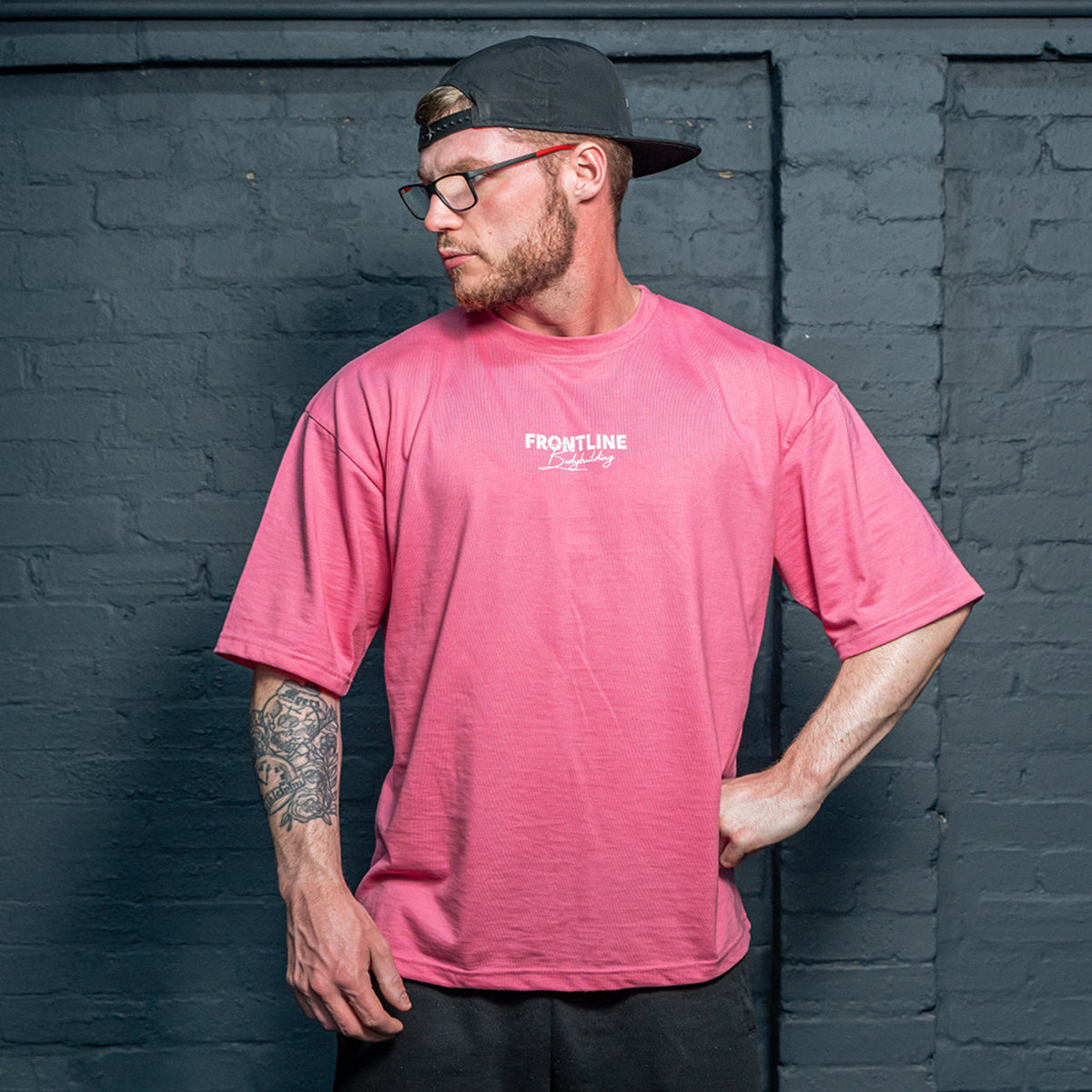 Built to Be Better T-shirt White on Bubblegum Pink